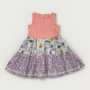 Matilda Jane Platinum Tiered Sara Top Floral Gardening Size 6